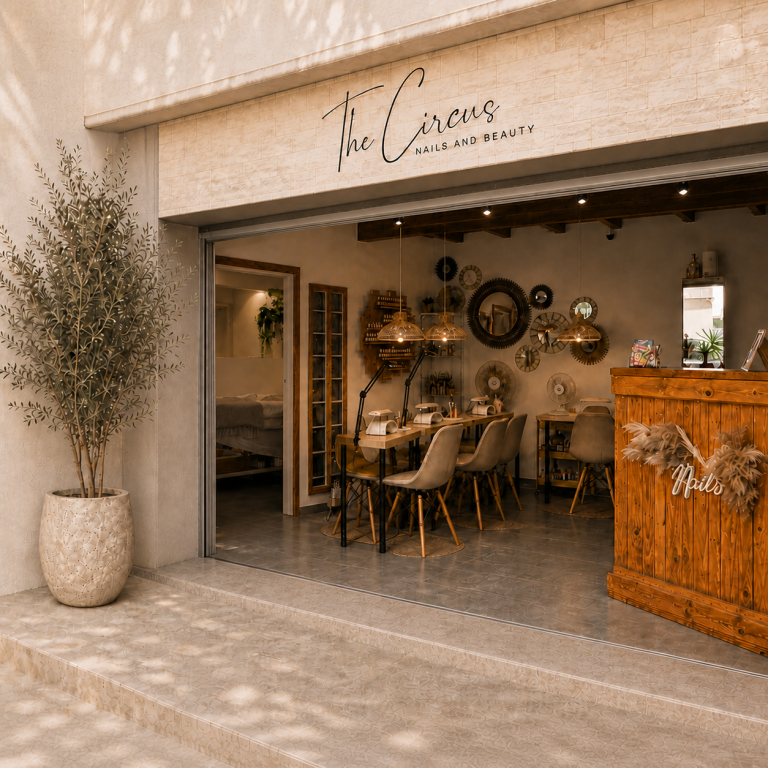 Inside The Circus beauty salon in San Antonio, Ibiza